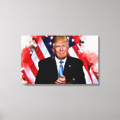 Donald Trump Celebration Schilderij Canvas Afdruk (Voorkant)