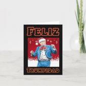Donald Trump Christmas Feliz Trumpidad Kaart (Voorkant)