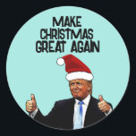DONALD TRUMP CHRISTMAS GREAT OPNIEUW STICKERS<br><div class="desc">MAAK DE CHRISTMAS OPNIEUW GROTE TRUMP STICKERS</div>