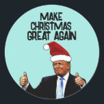 DONALD TRUMP CHRISTMAS GREAT OPNIEUW STICKERS<br><div class="desc">MAAK DE CHRISTMAS OPNIEUW GROTE TRUMP STICKERS</div>