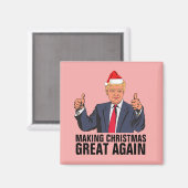 DONALD TRUMP CHRISTMAS MAGNETS MAGNEET (Voorkant / Achterkant)