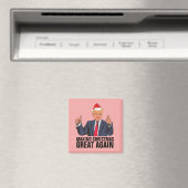 DONALD TRUMP CHRISTMAS MAGNETS MAGNEET (Insitu (Vaatwasser))