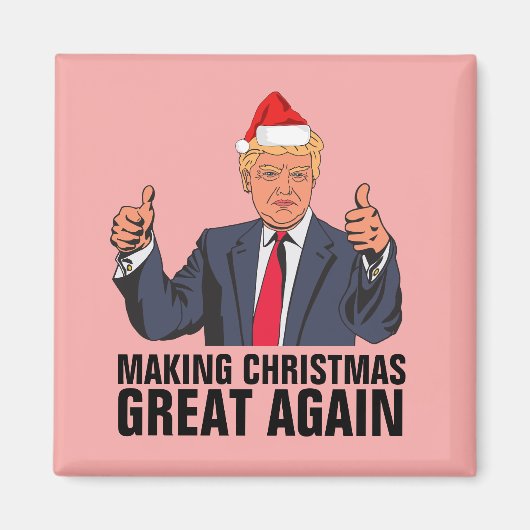 DONALD TRUMP CHRISTMAS MAGNETS MAGNEET (Voorkant)
