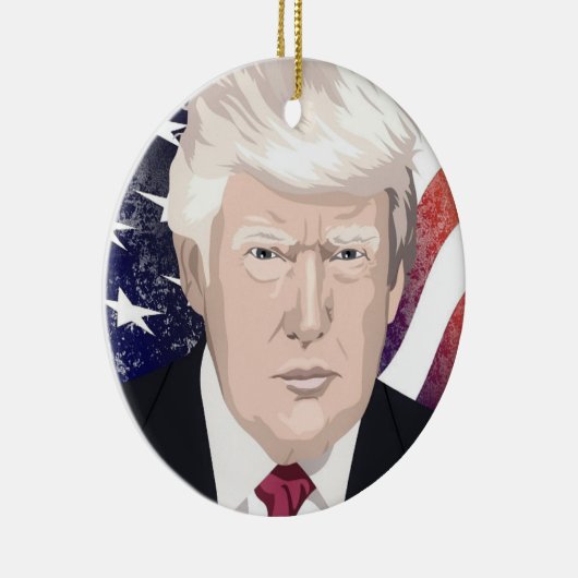 DONALD TRUMP CHRISTMAS ORNAMENT (Rechts)