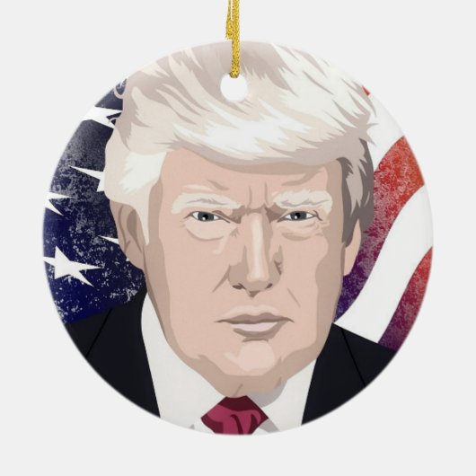 DONALD TRUMP CHRISTMAS ORNAMENT (Achterkant)