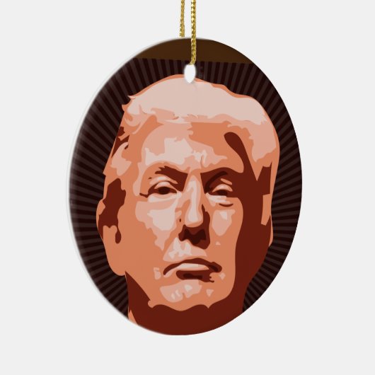 DONALD TRUMP CHRISTMAS ORNAMENT (Rechts)