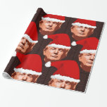 DONALD TRUMP CHRISTMAS SANTA Wrapping Paper Cadeaupapier<br><div class="desc">DONALD TRUMP CHRISTMAS WRAPPING PAPER</div>