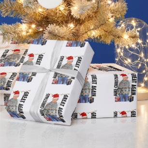 DONALD TRUMP CHRISTMAS SWEATER JEANS CADEAUPAPIER