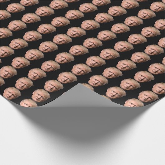 DONALD TRUMP CHRISTMAS WRAPPING PAPER CADEAUPAPIER (Hoek)