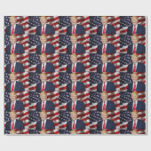 DONALD TRUMP CHRISTMAS WRAPPING PAPER CADEAUPAPIER (Vlak)