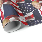 DONALD TRUMP CHRISTMAS WRAPPING PAPER CADEAUPAPIER (Rol Hoek)