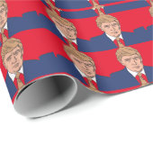 DONALD TRUMP CHRISTMAS WRAPPING PAPER CADEAUPAPIER (Rol Hoek)