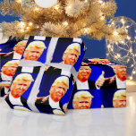 DONALD TRUMP CHRISTMAS Wrapping Paper Cadeaupapier<br><div class="desc">CHRISTMAS TRUMP WRAPPING PAPIER</div>