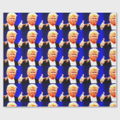 DONALD TRUMP CHRISTMAS Wrapping Paper Cadeaupapier (Vlak)