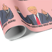 DONALD TRUMP CHRISTMAS WRAPPING PAPER CADEAUPAPIER (Rol Hoek)
