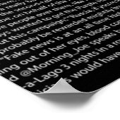 Donald Trump citeert donker Poster (Hoek)