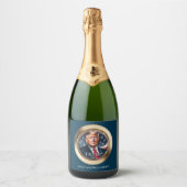 Donald Trump Classy Gold Champagne Sparkling Wijnetiket (Voorkant)
