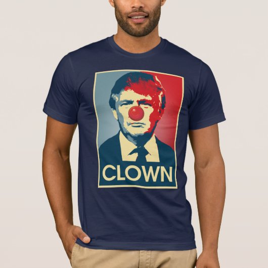Donald Trump CLOWN — Anti-Trump 2016 - T-shirt (Voorkant)