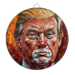 donald trump clown dartbord