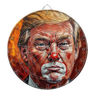 donald trump clown dartbord