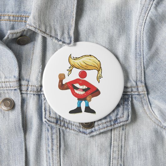 Donald Trump Clown Face Ronde Button 4,0 Cm (In situ)