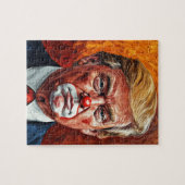 donald trump clown funny legpuzzel (Horizontaal)