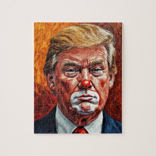 donald trump clown funny legpuzzel (Verticaal)