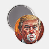 donald trump clown  magneet (Voorkant / Achterkant)