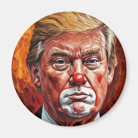 donald trump clown  magneet (Voorkant)
