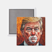 donald trump clown magneet (Voorkant / Achterkant)