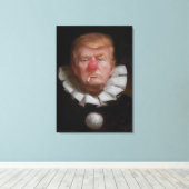 Donald Trump Clown Painting by Tony Pro Canvas Afdruk (Insitu (Houten vloer))