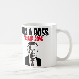 Donald Trump Coffee Mugs, ZOALS EEN BOSS Koffiemok