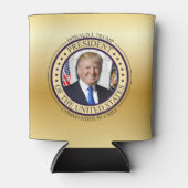 DONALD TRUMP COMMANDER IN CHIEF GOLD PRESIDENTIAL BLIKJESKOELER (Voorkant)