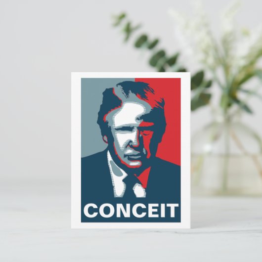 Donald Trump CONCEIT Briefkaart (Staand voorkant)