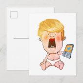Donald Trump Crying Baby Briefkaart (Voorkant / Achterkant)