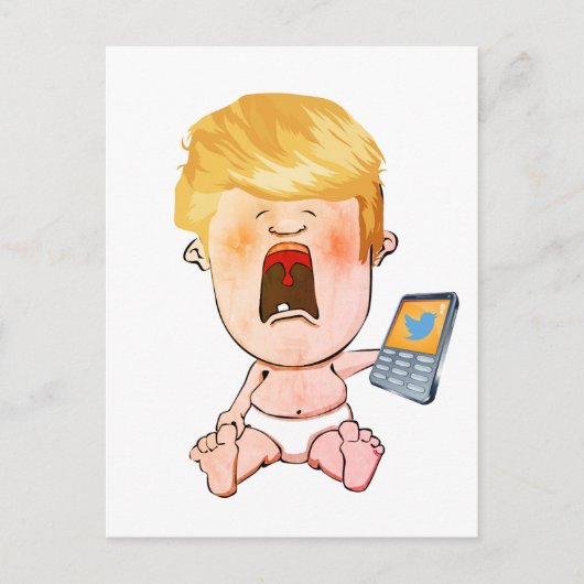 Donald Trump Crying Baby Briefkaart (Voorkant)