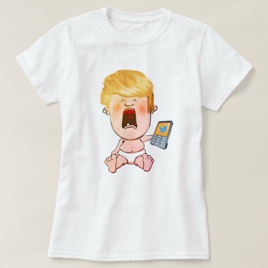 Donald Trump Crying Baby T-shirt (Design voorkant)