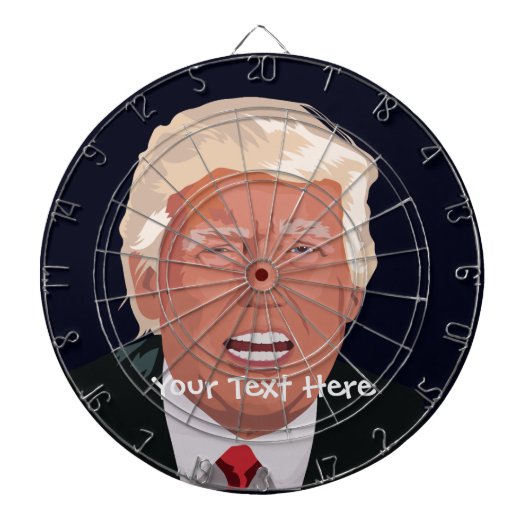 Donald Trump Custom Metal Cage Dartboard Dartbord (Voorkant)