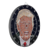 Donald Trump Custom Metal Cage Dartboard Dartbord (Voorkant Links)