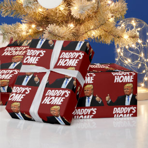 DONALD TRUMP DADDY'S HOME 2024 LEUK CADEAUPAPIER