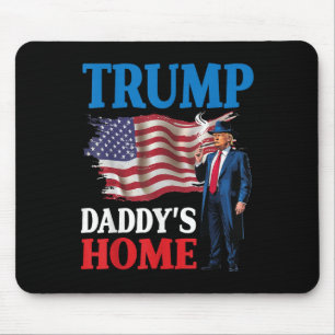 Donald Trump Daddy's Home Amerikaanse Vlag Patriot Muismat