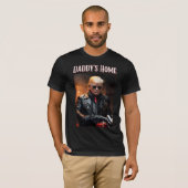Donald Trump Daddy's Home Biker Inauguratie T-shirt (Voorkant volledig)