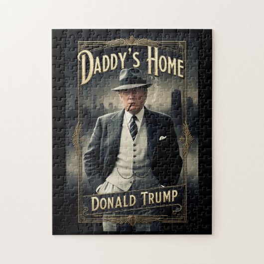 Donald Trump Daddy's Home Funny MAGA Film Poster Legpuzzel (Verticaal)