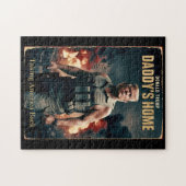 Donald Trump Daddy's Home Grappige Kerstfilm Legpuzzel (Horizontaal)