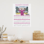 Donald Trump Daddy's Home Kalender 2025 Poster (Keuken)