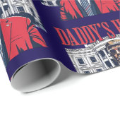 Donald Trump Daddy's Home Kerstmis Cadeaupapier (Rol Hoek)