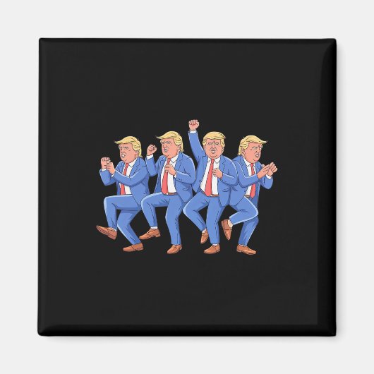 Donald Trump Dance 4 juli 2025 Magneet (Voorkant)