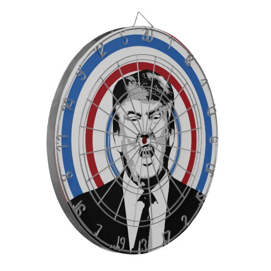 Donald Trump Dart Board Dartbord (Voorkant Links)