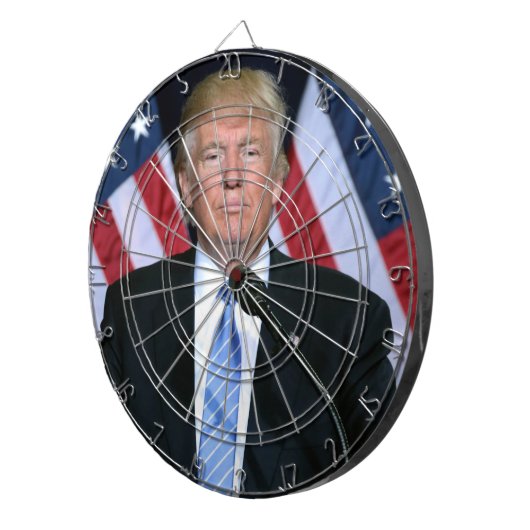 Donald Trump Dartboard Dartbord (Voorkant Rechts)