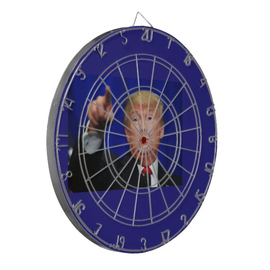 Donald Trump Dartboard Dartbord (Voorkant Links)